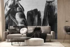 Fototapeta: Mural z wysportowanym mężczyzną