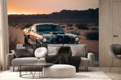 Fototapeta: Mustang na pustyni