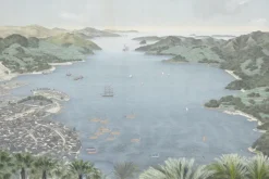 Fototapeta: Nadmorska perła z widokiem na góry i błękit morza