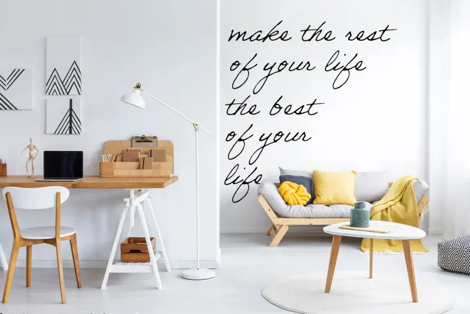 Fototapeta: Napis motywacyjny na białym tle