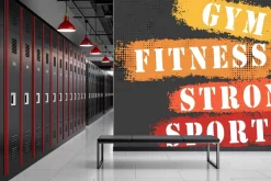 Fototapeta: Napisy sportowe na siłownie