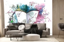 Fototapeta: Nauka chemii w akwarelowym wydaniu