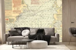 Fototapeta: Nautical rocznika mapę