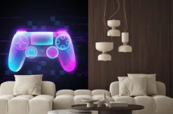 Fototapeta: Neonowy kontroler do gier