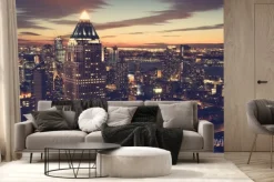 Fototapeta: New york city skyline w nocy