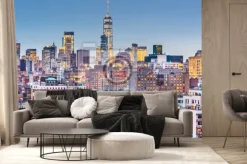 Fototapeta: New york, new york cityscape at dusk