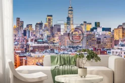 Fototapeta: New york, new york cityscape at dusk