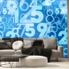 Fototapeta: Niebieski abstrakcyjne numery