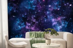 Fototapeta: Niebiesko-fioletowa galaktyka
