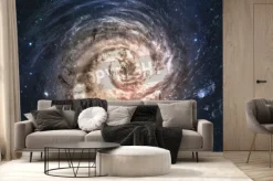 Fototapeta: Niesamowita piękna galaktyka spiralna gdzieś w głębokiej przestrzeni.