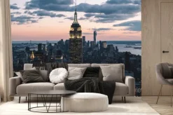 Fototapeta: Nocna panorama nowego jorku