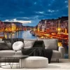 Fototapeta: Nocny widok na canal grande w wenecji