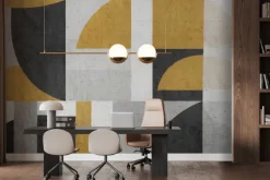 Fototapeta: Nowoczesna kompozycja geometrycznych kształtów