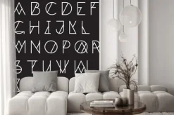 Fototapeta: Nowoczesne geometryczne alfabet