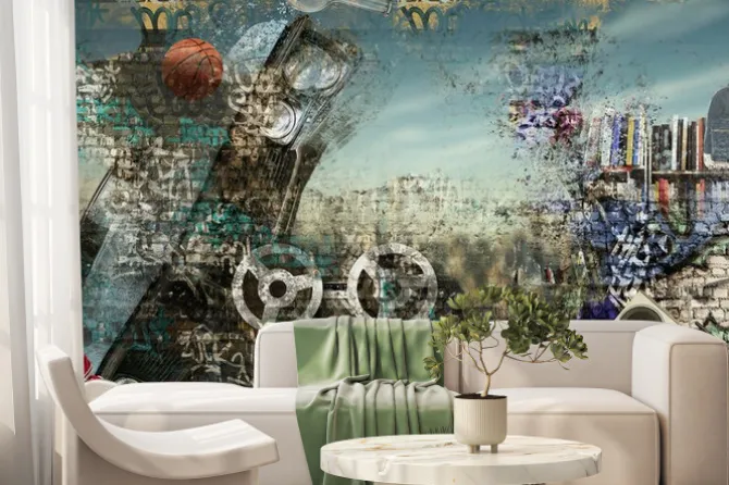 Fototapeta: Nowoczesne tło w stylu hip-hop i grunge