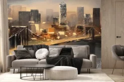 Fototapeta: Nowy jork malowniczy krajobraz z rzeką