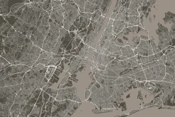Fototapeta: Nowy jork mapa manhattan