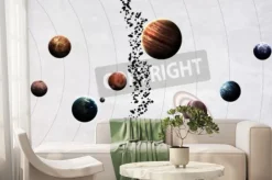 Fototapeta: Obrazy wysokiej rozdzielczości prezentuje planety układu słonecznego.