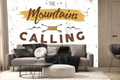 Fototapeta: Odkryty tle inspiracją. motywacja górskie broszura szablon cytat.