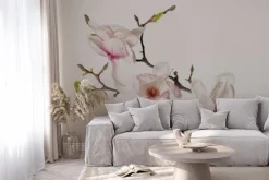 Fototapeta: Łodyga storczyka z białymi kwiatami