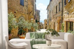 Fototapeta: Old street in volterra - italy