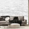 Fototapeta: Old white brick wall texture background,brick wall texture for