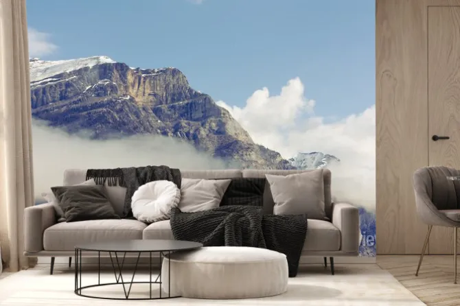 Fototapeta: Ośnieżone górskie grotto