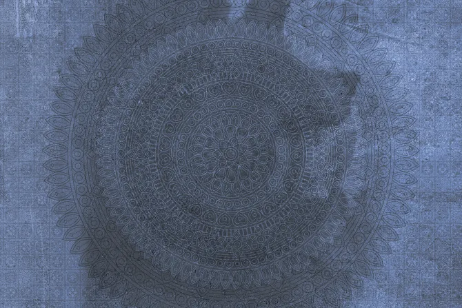 Fototapeta: Ornamentowy wzór z mandalą