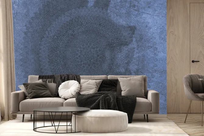 Fototapeta: Ornamentowy wzór z mandalą