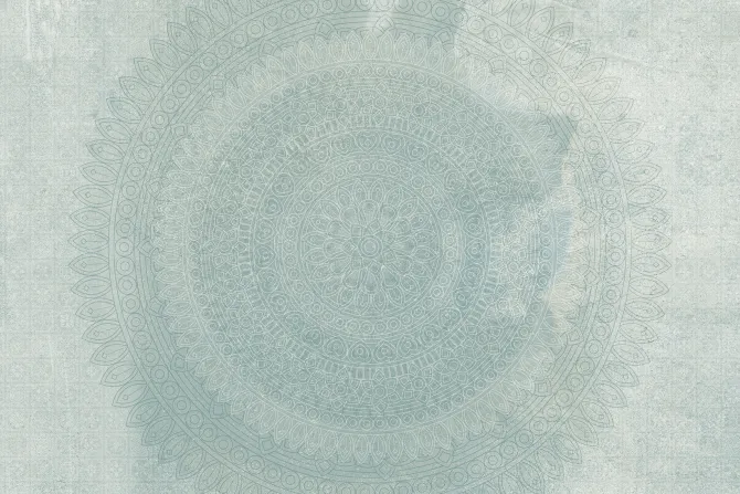 Fototapeta: Ornamentowy wzór z mandalą