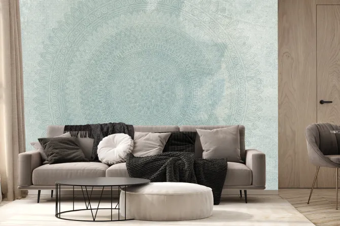 Fototapeta: Ornamentowy wzór z mandalą