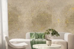 Fototapeta: Ornamenty elegancki wzór na betonowym teksturowym tle vintage