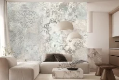 Fototapeta: Ornamenty na betonowym tle wzór w stylu industrialnym