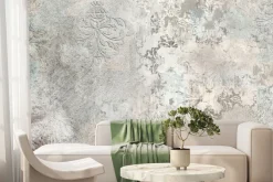 Fototapeta: Ornamenty na betonowym tle wzór w stylu industrialnym