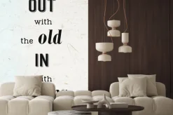 Fototapeta: Out ze starym w nową: cytat, koncepcji nowy rok