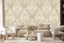 Fototapeta: Ozdobne ornamenty na beżowym tle