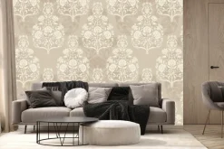 Fototapeta: Ozdobne ornamenty na beżowym tle