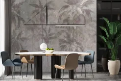 Fototapeta: Palmy na betonowym tle krajobraz w stylu industrialnym