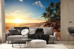 Fototapeta: Palmy na tropikalnej plaży