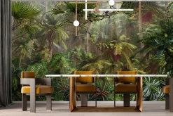 Fototapeta: Palmy w gęstej tropikalnej dżungli
