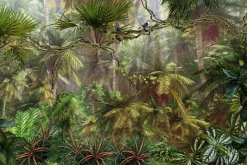 Fototapeta: Palmy w gęstej tropikalnej dżungli