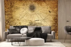 Fototapeta: Panama na mapie retro