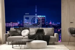 Fototapeta: Panorama berlina w nocy