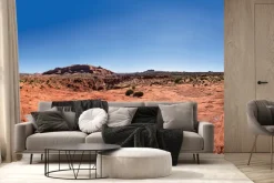 Fototapeta: Panorama czerwonej skalistej pustyni