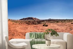 Fototapeta: Panorama czerwonej skalistej pustyni