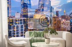 Fototapeta: Panorama nowego jorku z wieżowcami