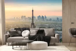 Fototapeta: Panorama paryża o wschodzie słońca