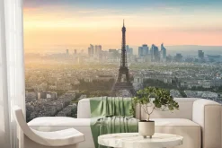 Fototapeta: Panorama paryża o wschodzie słońca