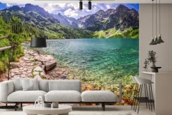 Fototapeta: Panorama staw w środku tatr