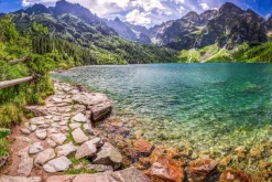 Fototapeta: Panorama staw w środku tatr